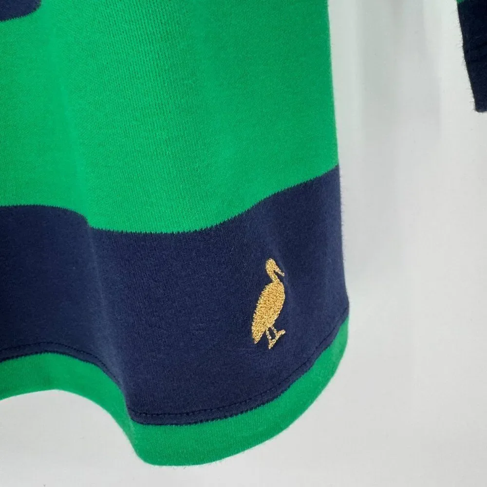 The Beaufort Bonnet Co NWT Tenley Tunic Green Blue Stripes Turtleneck Size 12